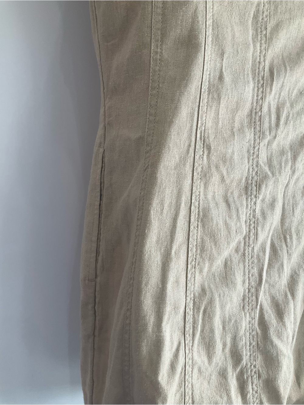 Universal Thread Tan Button-Up Mini Dress - Picture 4 of 5